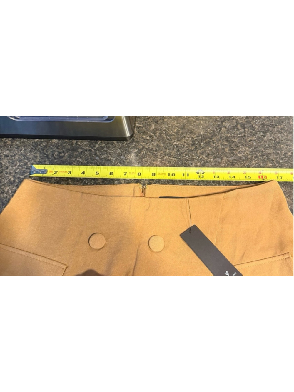 NWT Lulus Camel Tan Double Breasted Wrap Skort - Picture 5 of 6
